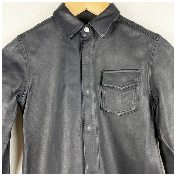 Gucci Black Leather Shacket Size 6 - Picture 6 of 9